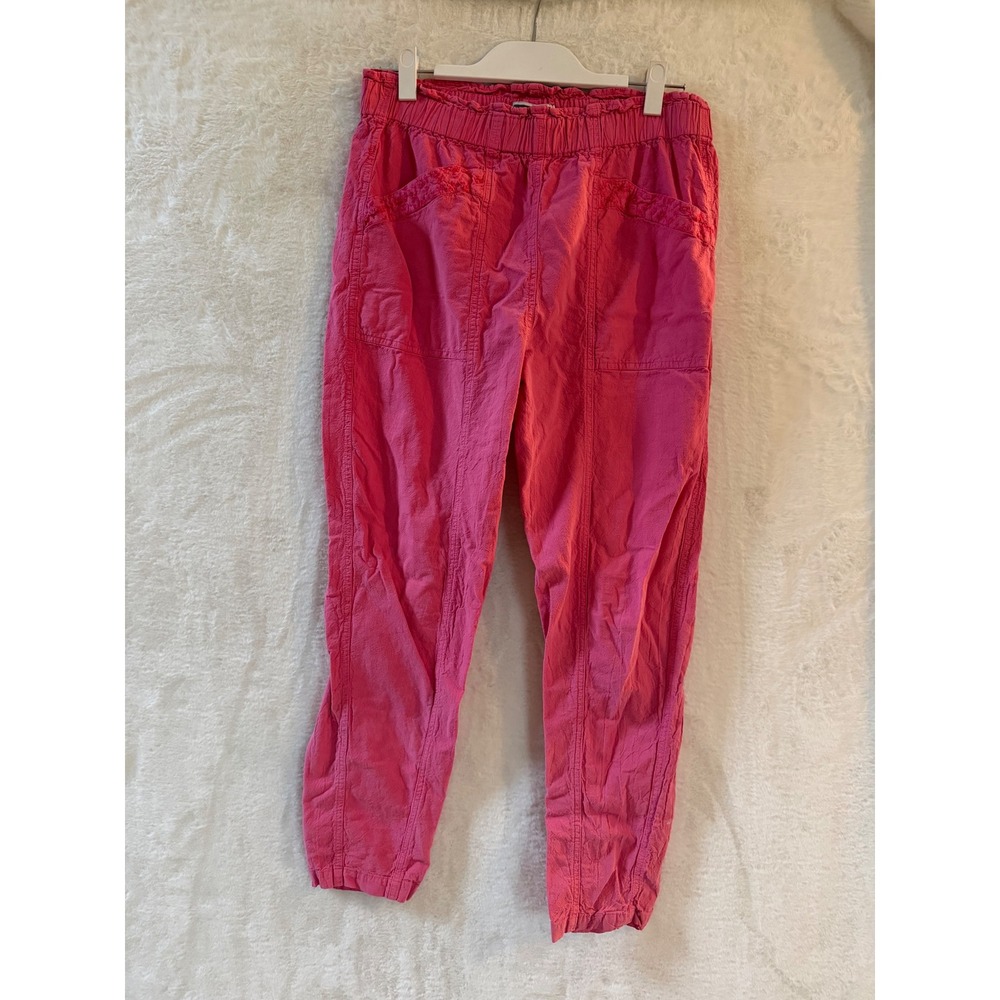 Gitano Collection Vintage Utility Cotton High Waisted Elastic Waist Pants Large